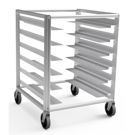 Lockwood Manufacturing Half Height 6 Tray Rack, Adjust Slides, 4.5" Centers, 17"-23" Wide Pans RR35-UA6